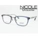 NICOLE ニコル メガネ 薄型非球面レンズセット 13274-1 度付き対応 近視 遠視 老眼 遠近両用 メンズ レディース クラシカル コンビ
