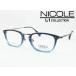 NICOLE ニコル メガネ 薄型非球面レンズセット 13275-2 度付き対応 近視 遠視 老眼 遠近両用 メンズ レディース クラシカル コンビ