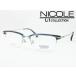 NICOLE ニコル メガネ 薄型非球面レンズセット 13276-1 度付き対応 近視 遠視 老眼 遠近両用 メンズ レディース クラシカル サーモント ナイロール