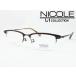 NICOLE ニコル メガネ 薄型非球面レンズセット 13276-2 度付き対応 近視 遠視 老眼 遠近両用 メンズ レディース クラシカル サーモント ナイロール