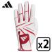 2 шт. комплект Adidas Golf Golf перчатка мужской нескользящий 24 IN6683 IKL18 белый / красный левый рука для ( правый выгода .) перчатка adidas golf IKL18