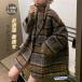  пальто бушлат женский Roo z Silhouette в клетку котороткое пальто осень-зима s over внешний одноцветный симпатичный свободно body type покрытие 