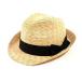 麦わら帽子 中折れハット ストローハット 帽子 RILLHAT リルハット 大きいサイズ 大きい帽子 F XL (XL 60-62cm, ベ