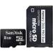 [ бесплатная доставка ]SANDISK карта памяти PRO DUO 8GB комплект [microSDHC карта 8GB CLASS4+ ProDuo изменение адаптер ]PSP соответствует 