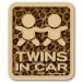  Twins in машина TWINS IN CAR стикер ....... леопардовая расцветка ... рисунок ( стикер модель / леопардовый рисунок TWINS)