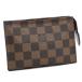  Louis Vuitton poshutowa let 15 сумка N47548 Damier eben парусина Brown LOUIS VUITTON POCHE TOILETTE 15