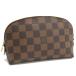  как новый Louis Vuitton небольшая сумочка cosme tik сумка N47516 Damier eben парусина LOUIS VUITTON