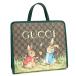 не использовался товар Gucci дети z Peter Rabbit большая сумка 605614 парусина GUCCI × Peter Rabbit
