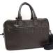 Bottega Veneta 2way портфель портфель сетка кожа темно-коричневый BOTTEGA VENETA