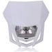  off-road head light cowl motocross Street headlamp front mask bike Dirt Bike light cowl ( white )