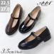  Loafer T ремешок чёрный туфли-лодочки low каблук 3.5cm раунд tu кожа обувь 22.5-25cm No.3578 AAA+la acid chiSALE