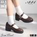 Loafer женский толщина низ ремешок чёрный me Lee je-n кожа обувь 5cm каблук .....22.5-25cm No.3582 AAA+ Feminine осень 