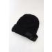 GLAM ADDICTION / GA patch cable braided knit cap black O-24-03-31-024-GL-za-YM-ZT132