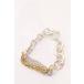 NO ID. /asimeto Lee цепь 3WAY браслет серебряный x Gold O-25-03-13-094-NO-ac-YM-ZT344