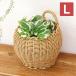yuti luna i-ru pot L/UTILE NAIR ручной вязки промывание в воде загрязнения . сильный корзина ротанг способ PP садоводство цветок pot растения лист предмет цветочный горшок декоративное растение место хранения 