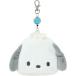  Sanrio SANRIO лицо форма чехол для пропуска & сумка чехол для проездного билета катушка имеется бардачок Pochacco 303313