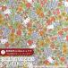  Hello Kitty × Liberty ткань s местного производства tana заем ткань <Strawberry Field>( клубника * поле )[ orange × светло-зеленый ]DC27771-J27C