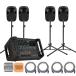  динамик 4 шт. Live комплект #YAMAHA Yamaha мощный Powered миксер EMX7 поле Event 