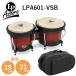 LP LPA601-VSB Aspire деревянный бонго Vintage Sunburst/ Vintage солнечный Burst Bongo сумка комплект 