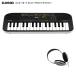 Casio клавиатура SA-51 наушники есть 32Key черный светло-серый CASIO Mini клавиатура 