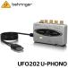  Behringer UFO202 U-PHONO фоно эквалайзер установка аудио интерфейс 