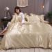 Size: полуторный -4 позиций комплект _Color: шампанское futon комплект крышек шелк похоже глянец tsurutsuru охлаждающий оборка весна лето одиночный полуторный шелк искусственный шелк материалы смещение предотвращение 