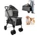  домашнее животное Cart выдерживаемая нагрузка 25KG разъемная модель удален возможность собака Cart много голова кошка собака домашнее животное Buggy 2 ступенчатый большая вместимость широкий . пространство складной маленький размер собака средний собака много голова .. для Buggy передний и задний (до и после) 