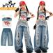 Kids танцевальный костюм Корея jazz девочка топ Denim брюки повреждение обработка tops брюки одежда для занятий постановка тренировка симпатичный мода 
