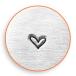  engraving stamp Whimsy Heart 3mm* handwriting . manner. small Heart. design stamp leather skill / leather craft also *ImpressArt