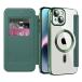 MuZiF iPhone 13 �p �P�[�X �蒠�^ Magsafe�Ή� �N���A �w�� ���� ������PU���U�[ �i�v���� �}�O�l�b�g �X�}�z�P�[�X