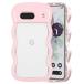QLTYPRI Google Pixel 9a �p �P�[�X �N���A �E�F�[�u �s�N�Z�� 9A �\�t�g TPU ���˂��� ���� �P�[�X �������