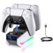 New Bee PS5 контроллер зарядка подставка 2 шт. одновременно зарядка LED указанный лампа есть . зарядка предотвращение USB-C кабель есть Z15