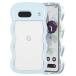 QLTYPRI Google Pixel 9a �p �P�[�X �N���A �E�F�[�u �s�N�Z�� 9A �\�t�g TPU ���˂��� ���� �P�[�X �������