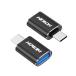 HOWJIM USB Type-C �ϊ��A�_�v�^ 2�Z�b�g 10Gbps �����f�[�^�]�� �}���[�d USB 3.2 ���X to Type-C