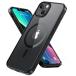 BESINPO iPhone13 �P�[�X iPhone14 �P�[�X �K���X�t�B�����t�� MagSafe�Ή� ���΂݂Ȃ� 6.1�C���` �u���b�N+