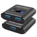 USB переключатель USB3.0 интерактивный Hxwlo USB переключатель контейнер 2 ввод 1 мощность /1 ввод 2 мощность PC2 шт. для 1 шт.. принтер .2 шт.. персональный компьютер .