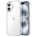JETech iPhone 16 6.1 дюймовый для кейс пожелтение нет ударная абсорбция наружная деталь бампера царапина присоединение предотвращение прозрачный задний ( прозрачный )