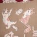  2 4 ширина ( примерно 97cm) furoshiki хлопок 100% Cat's tsu рисунок кошка рисунок . гора прекрасный .