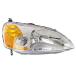 �¹�͢�� Evan Fischer Passenger Side Headlight for Honda Civic 2001-2003 Halogen Fits DX, EX, HX �� LX; Coupe Replaces # 33101S5PA01