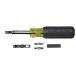 ¹͢ Klein Tools VDV001-081 Multi-Bit Screwdriver, Punchdown Screwdriver Bayoneted-Style Multi-Tool with Heavy-Duty Blade Barrel for Bit Storage