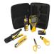 ¹͢ Klein Tools VDV001819 VDV Tool Set has Crimpers, Scout Pro 2 Cable Tester, Snips, Punchdown Tool, Carry Case, Apprentice Tool Set, 6-Piece 14
