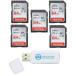 ¹͢ SanDisk Ultra - 5 Pack Bundle UHS-I Class 10 SDXC Flash Memory Card Retail (SDSDUNC-064G-GN6IN) - With Everything But Stromboli (TM) Combo Ca