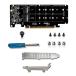 параллель импорт Pasotim PCIE X16 to M.2 M-Key Riser Card NVMEx4 SSD 2U Server Riser Card Expansion Card Card, Black, 500315683