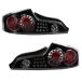 �¹�͢�� For Infiniti G35 Tail Light Assembly 2003 2004 2005 Driver and Passenger Side Pair Coupe Clear Lens Black Bezel For IN2811106