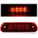 PIT66 LED 3rd Brake Light Compatible With Jeep Grand Cherokee High Mount Third Stop Tail Parking Light Chrome Housing Red Lens 1999-2004