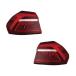 �¹�͢�� For Volkswagen Passat 2017 2018 2019 Tail Light Driver and Passenger Side | Pair | Outer | Clear and Red Lens | VW2804129, VW2805129 | 561945