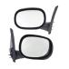 ¹͢ KarParts360 For Dodge B1500/B2500/B3500 1998 Door Mirrors Driver  Passenger Side Pair | Textured Black Manual Adjust | Non-Heated | Manual