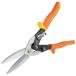 ¹͢ Klein Tools 1302S Aviation Tin Snips, Straight, Long Cut, Heavy Duty Metal Cutting Shears with Forged Steel Blade