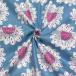 [50cm единица измерения ]mo- яркий голубой белый розовый цветок экран принт Индия teki стиль хлопок хлопок ткань 