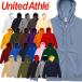 United Athle CAB united a потертость осень-зима 10.0 унция тренировочный полный Zip парка ( обратная сторона пирог ru) 5213-01 хлопок 100% учебное заведение праздник физическая подготовка праздник 